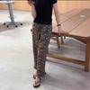 25220 Da Ai Mei Yi Yuan 2025 Verano Nuevo Color Sólido Slim Manga Corta Camiseta Moda Estampado Pantalón Corto Adelgazante