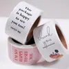 Pegatinas selladoras para cajas de regalo enrollables, pegatinas de agradecimiento con impresión personalizada, pegatinas de etiquetas para saludos navideños