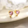 Pendientes de Plata de Ley s925 Corazón de Amor Suave para Mujer Moda Pendientes de Corazón Melocotón Dulce Diseño de Nicho Versátil Exquisito Pendiente