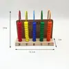 Rack de cálculo para alunos Matemática de madeira 3ª a 10ª série Rack de ábaco de contas infantis Adição e subtração Auxiliares de ensino aritmético