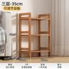 Estante de Almacenamiento Multicapa Estante de Cocina de Bambú Estantería Simple de Pie Estante de Almacenamiento para Sala de Estar Almacenamiento para Baño Dormitorio