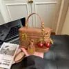 Bolsa de Mão Retro Transfronteiriça, Bolsa Transversal, Bolsa Feminina, Novo Estilo de Luxo, Bolsa Caixa Texturizada, Bolsa de Ombro Versátil