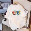 Camiseta de Manga Corta de Algodón Puro para Mujer Verano 2025 Nueva Moda Suelta Adelgazante Camiseta Diseño con Sentido Nicho Top para el Cabello
