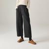 2024 Invierno Nueva Moda Holgados Adelgazantes Commuter Cálidos Acolchados Casuales Pantalones de Pierna Ancha Mujer
