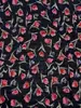 Tecido de chifon com estampa xadrez amassado, vestido-camisa floral texturizado primavera-verão, tecido de poliéster para vestuário e acessórios femininos