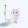 Micro-Paisagem Criativa Luminosa Animais Fofos Caracóis e Coelhos do Mar Acessórios de Decoração DIY Mini Enfeites de Mesa