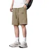 Shorts Masculinos de Seda de Gelo 2026 Verão Finos Largos Esportivos Calças Grandes Secagem Rápida Respiráveis Casuais Calças de Cinco Pontos de Comprimento Médio