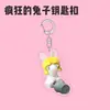 Bebida de Verano Gato Lindo Dibujo Animado Llavero Acrílico Colgante Creativo para Mochila Regalo para Pareja Decoración Casual