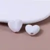 Acrílico Otoño e Invierno Corazón en Forma de Corazón con Agujero Pasante Cuentas Sueltas Hecho a Mano Cadena para Teléfono Móvil Pulsera Cuentas Afelpadas Accesorios para Joyería DIY