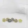 Botões Pequenos de Metal em Formato de Flor com Diamantes de 12mm, Botões em Formato de Gota, Tops Femininos, Punhos de Tricô, Botões de Pérola