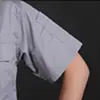 Uau! Roupa de Trabalho de Algodão Personalizada de Verão para Homens e Mulheres, Conjunto de Duas Peças Cinza Fino para Trabalho, Roupa de Trabalho de Sarja Fina Poliéster-Algodão