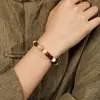 Pulsera de rosario hecha a mano con múltiples joyas de estilo étnico, pulsera de cuentas de piedra lunar, pulsera de joyería de un solo anillo de temperamento para amantes