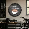 Placa de Lata Decorativa Vintage Tampa de Garrafa de Café ESPRESSO Placa Decorativa Parede de Café Pintura de Metal para Pendurar 35/40cm