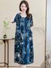 Novo Vestido de Verão Elegante de Algodão e Seda para Jovens Tamanho Plus Alta Qualidade Estilo Chinês Novo para Usar por Cima