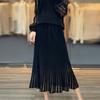 Falda fina de primavera y verano, estilo francés, ligera, de lujo, vestido de cadera, adelgazante, de moda, de longitud media, de línea A, falda larga, de moda.
