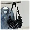 Moda Coreana Poá Estiloso Casual 2026 Tendência Diária para o Trabalho Bolsa Tote Grande Capacidade para Ombro ou Axila para Mulheres
