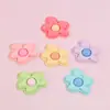Accesorios de resina de flor irregular de tamaño mediano-grande multicolor para funda de teléfono con pegamento de crema DIY, pinza para el pelo, accesorios para el pelo, llavero
