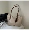 Bolsa Tote de Gran Capacidad para Mujer 2026 Nuevo Retro Terciopelo de Ciervo Cuero Bolso de Oficina Moda Casual Hombro Único Axila Bolsa Grande