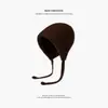 Nuevo Sombrero de Lana Cálido con Borlas para Otoño e Invierno, Gorro Tejido a Mano para Mujer, Versátil, Moderno, Estilo Étnico, Sombrero de Punto