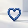Corazón Pequeño Pintado de Colores Broche de Resorte Color Caramelo Macarrón Accesorio DIY Llavero de Muñeco de Dibujos Animados
