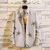 Camisa de Cuadros para Hombre 2025 Nuevo Estilo Coreano Moderna Holgada Casual de Manga Larga Primavera y Otoño Pulgada Top Listo para la Venta