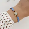 Pulseira de Tartaruga Cravejada com Diamantes Europeia e Americana Transfronteiriça Mais Vendida Joia de Corda de Mão Tecida à Mão Estilo Coreano Simples e Fashion para Mulheres