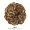 Coque de Cabelo Estilo Europeu e Americano para Mulheres, Coque Elástico, Seda de Alta Temperatura, Coque de Cabelo Cacheado Natural Fofo, Fábrica de Perucas Transfronteiriça