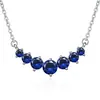 Nuevo collar de moissanita de un quilate con cara sonriente de siete estrellas y colgante recto, collar simple y elegante para mujer