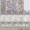 Polvo brillante con lentejuelas de diamante mixtas de 1 mm + 2 mm para decoración de uñas, esmalte de uñas, cubierta de goma, pegamento de fototerapia para uñas hecho a mano