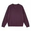 Suéter de Punto Cepillado de Cachemira Perezoso para Mujer Tejido de una Sola Pieza sin Costuras Cuello en V Ropa para Vestir en Capas de Principios de Otoño Ropa Interior Base de Lana