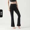 Novas Calças Esportivas de Lycra Sem Costura Visible com Barra Levemente Flare para Mulheres, para Usar na Cintura Alta, Levanta Bumbum, Fitness, Dança, Yoga