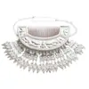 Tocado Miao Zhai estilo exótico de Guizhou vestido para disfraz Miao sombrero de plata collar accesorios de ropa étnica minoritaria Dong para mujeres