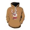 2021 Nuevo de Moda Dibujos Animados Navidad Moda Impresión Digital 3D Sudadera con Capucha Casual para Hombres y Mujeres
