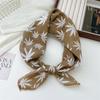 68 Algodón y Lino Estilo Coreano Pañuelo Cuadrado Pequeño para Mujer Primavera y Otoño Versátil Suave Transpirable Protección para el Cuello Pañuelo Fino Decorativo Pañuelo Pequeño