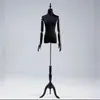 Accesorios para Maquetas de Vestidos de Novia, Escaparate de Tienda de Ropa Femenina, Maniquí de Cuerpo Entero Blanco y Negro, Soporte de Exhibición para Vestidos