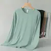 2026 Camiseta Fina de Manga Larga Comercio Exterior Transfronterizo Sudeste Asiático Ropa de Otoño Camiseta Interior Versátil Esencial para Hombre Cuello Redondo Manga Larga