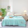 Colcha de Verano Fina de Soja Grado Materno e Infantil Clase A, Lavable a Máquina de Algodón para Dormitorio Individual/Doble con Aire Acondicionado, Estilo Delgado