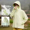 Ropa de Verano 2024 para Mujer de Seda de Hielo con Protección Solar Transpirable de Secado Rápido para Exteriores Ciclismo Fresca Anti-ultravioleta Ropa de Protección Solar para Ciclismo