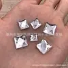 Acessórios de Strass DIY Taiwan Acrílico Quadrado Diagonal Fundo Plano Sem Furo Perfurado Cerâmica Capa de Celular Colar Joia de Diamante