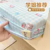 Protector de colchón de algodón puro de grado de maternidad, gasa de doble capa clase A, pieza única, adecuado para literas de dormitorio, funda de colchón para todas las estaciones