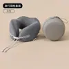 Travesseiro em U, portátil e fácil de guardar, travesseiro de seda gelada para o pescoço para dormir em aviões e trens, travesseiro de suporte para o pescoço, travesseiro cervical personalizado de espuma de memória