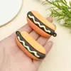Expresión Artificial Creativa Papas Fritas Hamburguesa Juguete de Comida Colgante Hecho a Mano DIY Cadena para Teléfono Móvil Llavero Regalo para Evento