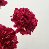 Hortênsia de simulação 3D de ramo único avançado decoração de flor falsa arranjo de flores atacado hortênsia diamante decoração de flor de casamento sala de estar