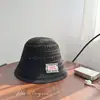 Fábrica de Gorros de Pescador Tejidos En Stock Verano Calado Transpirable Gorro de Pescador Protección Solar Sombrero de Cubo Que Hace que la Cara Parezca Más Pequeña Sombrero para el Sol