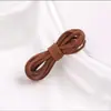 Cuerda de Gamuza de Ciervo Pequeña en Rollo de 3 mm Cinta de Cuerda de Gamuza de Ciervo Doble Cara Coreana Cuerda de Gamuza de Vacuno Trenzada a Mano para Manualidades DIY Cuerda de Cuero Trenzada