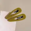 Clip de Pelo BB de Terciopelo Colorido de Gama Alta Nuevo Coreano para Mujer Pinza de Pelo Moda Pinza para Flequillo Pinza Lateral Accesorios para el Cabello Versátiles para la Cabeza