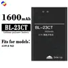 Adecuado para la batería BL-23CT del teléfono móvil koobee A109/N62, batería nueva de 1600 mAh, venta al por mayor de fábrica