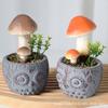 Simulação Coruja Cogumelo Bonsai Casa Decoração de Sala de Estar Espuma Ornamentos Criativos Adereços de Tiro Verde Planta Combinação Bacia