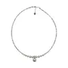 Collar Colgante de Plata y Perla Estilo Francés, Accesorio de Primavera y Verano para Mujer, Cadena para Suéter, Cadena de Clavícula de Lujo Ligero de Nicho de Alta Gama