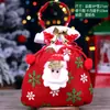 Bolsa de Regalo Navideña Bolsa de Regalo Bolsa de Dulces Bolsa de Regalo de Papá Noel Suministros Navideños Accesorios Caja de Regalo de Terciopelo Dorado